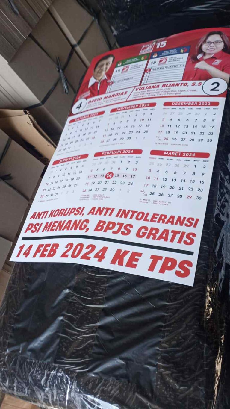Pengiriman Kalender Caleg Partai 7